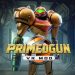 Futuristic armored robot in a sci‑fi corridor with the 'PRIMEDGUN VR MOD' logo.